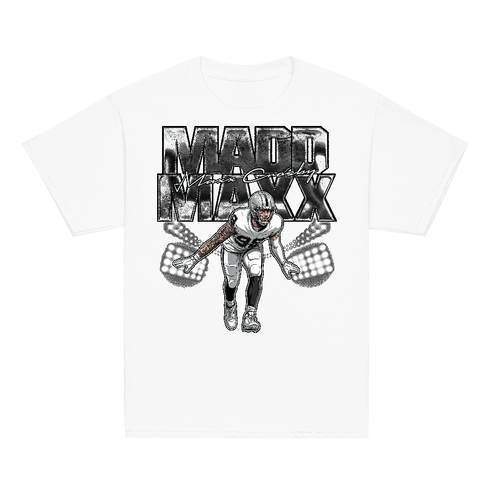 Maxx Crosby Illustration Youth T-shirt White