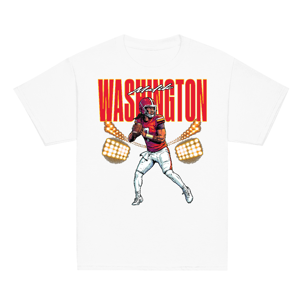 Malik Washington Illustration Youth T-shirt White
