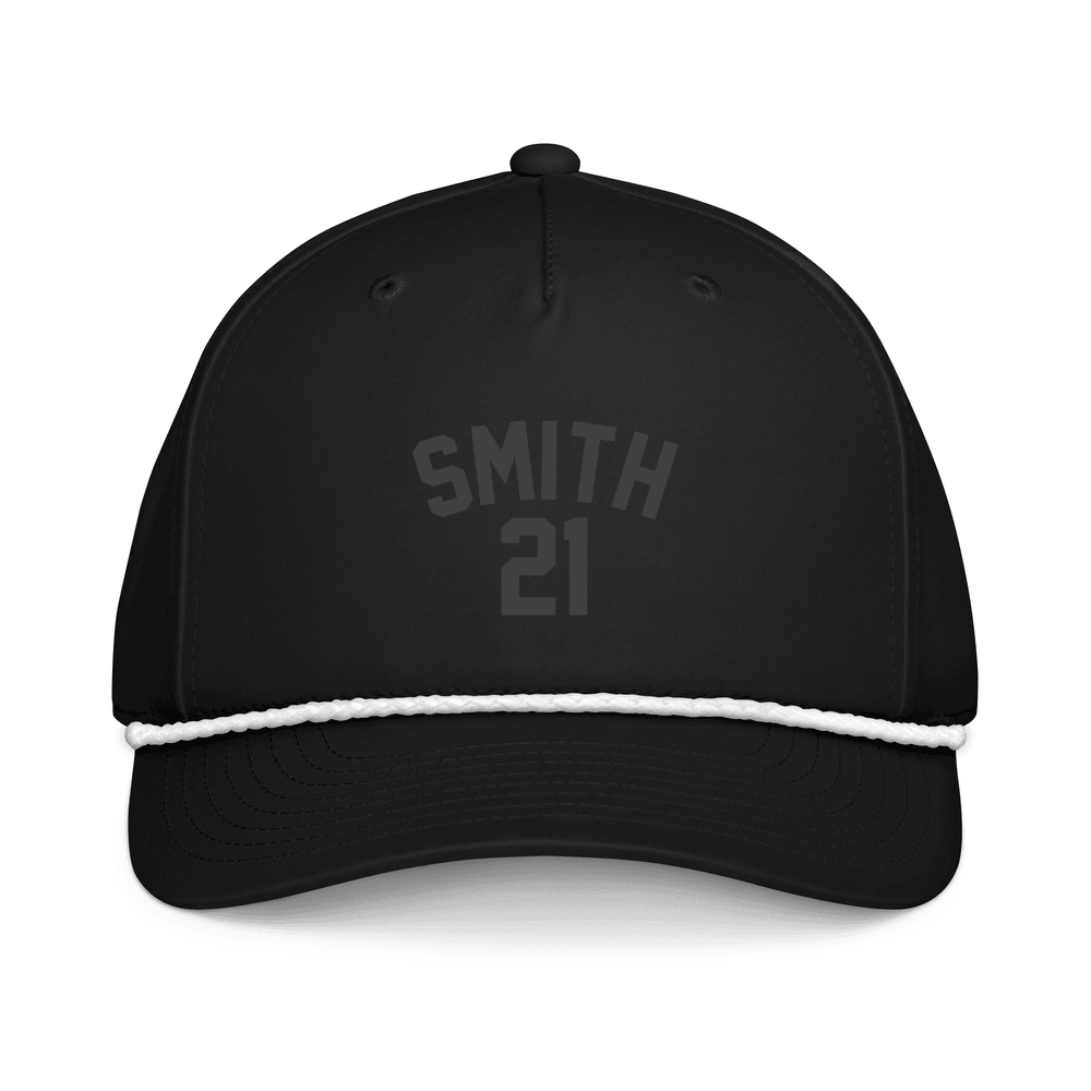 Bo Nix Smith 21 Rope Hat Black/White