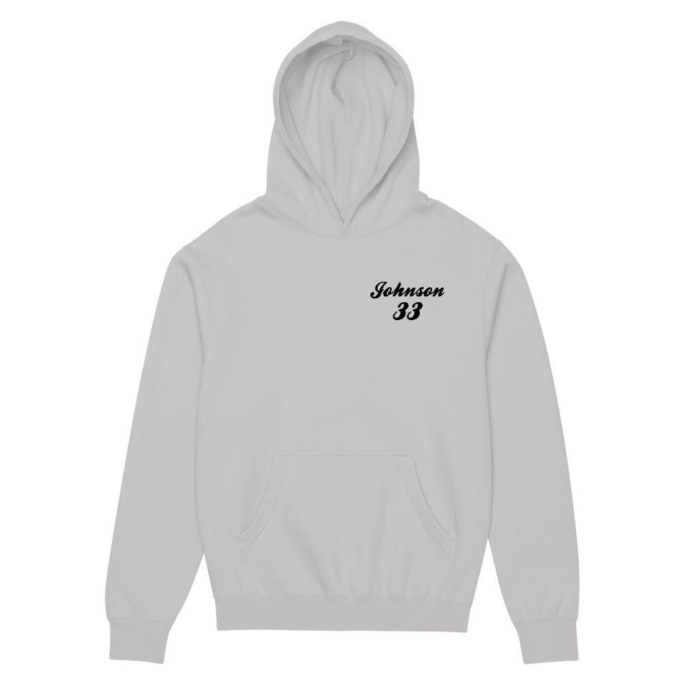 Johnson 33 Script Name & Number Core Box Hoodie Black