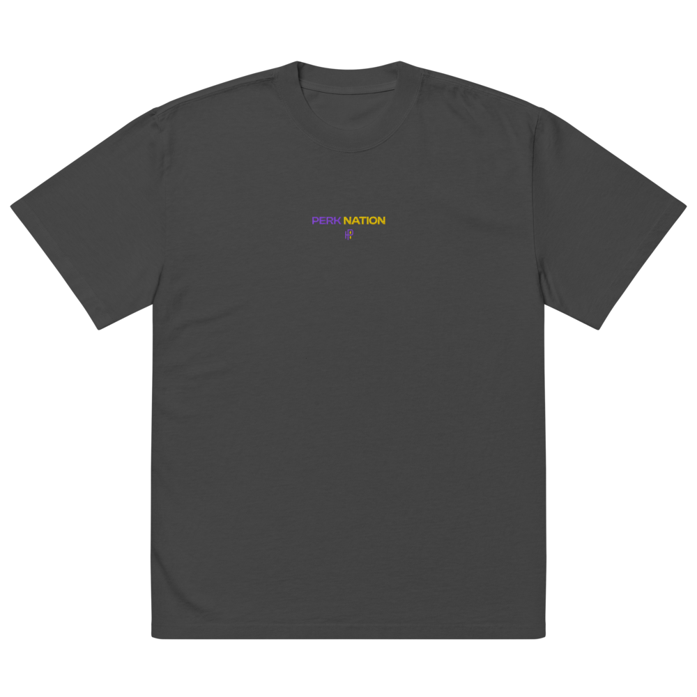 Harold Perkins "Perk Nation" Embroidered Oversized T-Shirt