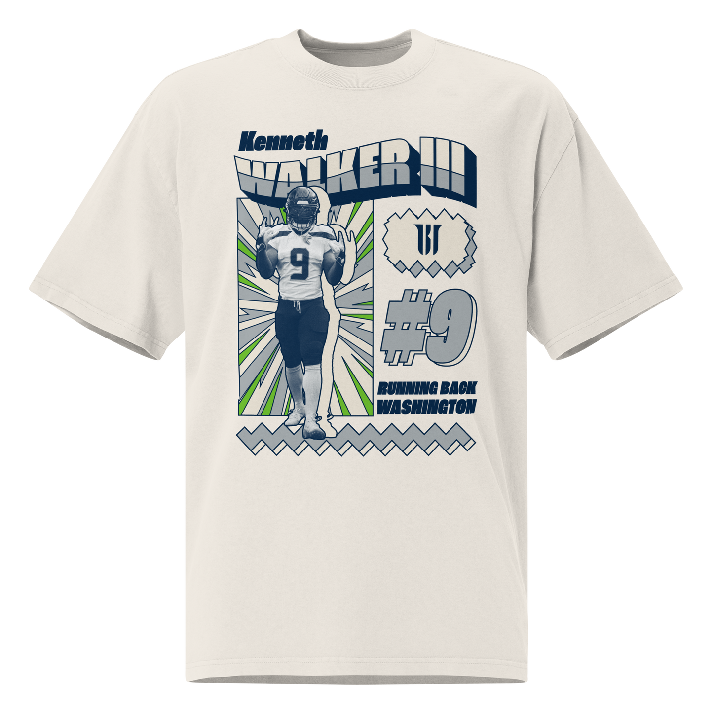 Kenneth Walker III "Retro" Oversized T-Shirt