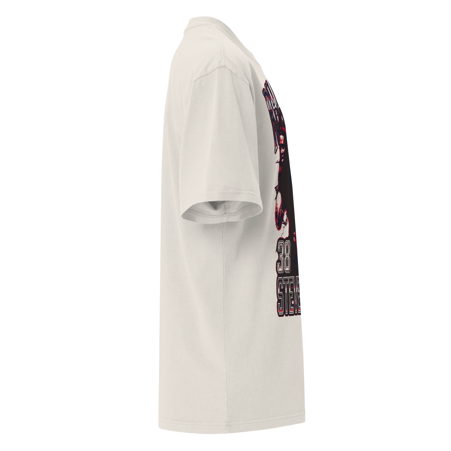 Rhamondre Stevenson “Vintage” Oversized T-shirt Faded White