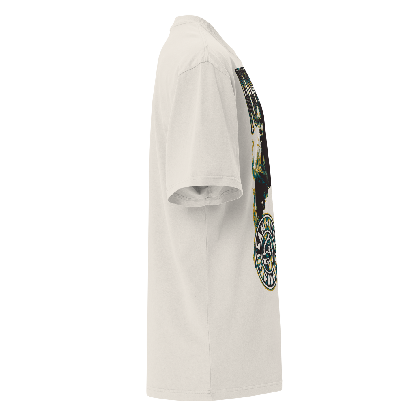 Team Ugly Gang “Vintage” Oversized T-shirt Faded White