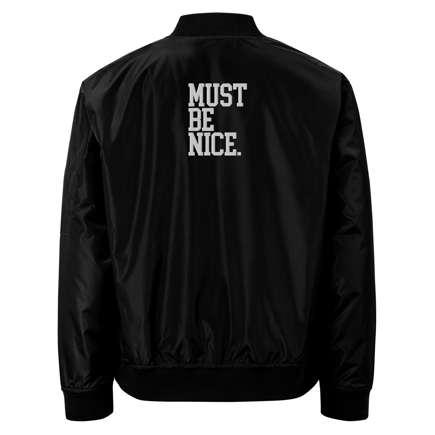 Team Ugly Gang “Must Be Nice” Bomber Jacket Black