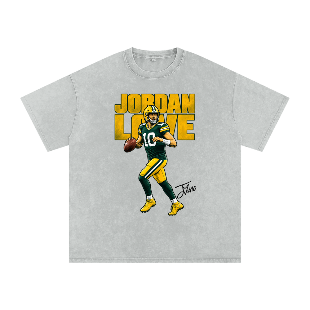 Jordan Love Halftone Boxy Washed T-shirt