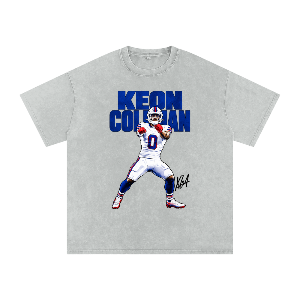 Keon Coleman Halftone Boxy Washed T-shirt