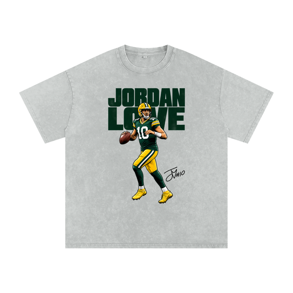 Jordan Love Halftone Boxy Washed T-shirt