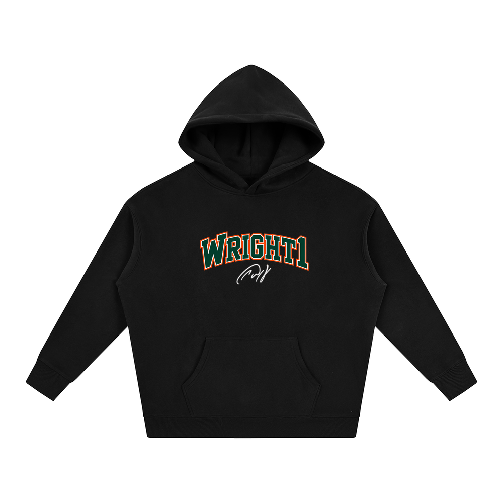 Brysen Wright Varsity Wordmark Oversized Hoodie