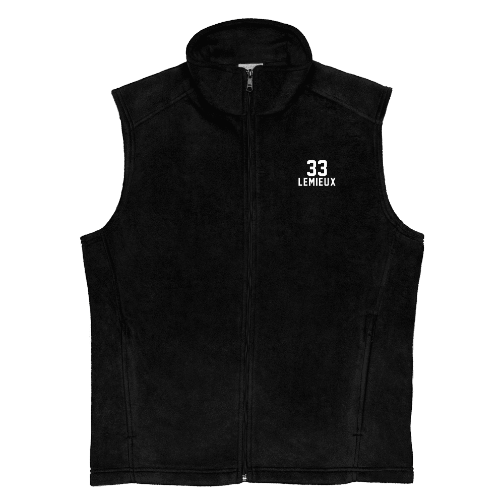 Nick Test 8 Name & Number Fleece Vest Black
