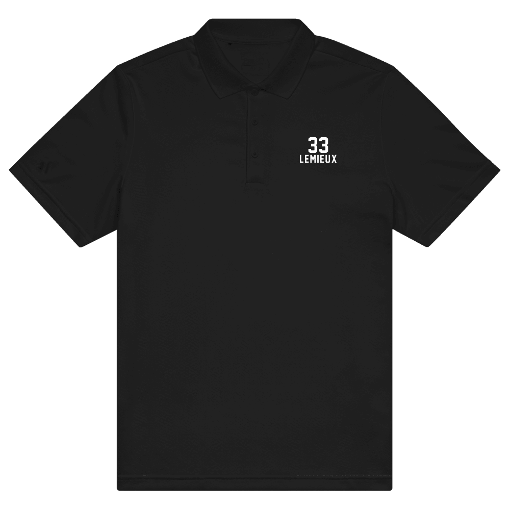 Nick Test 8 Name & Number Sport Polo Shirt Black