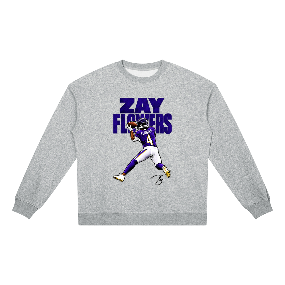 Zay Flowers Halftone Heavyweight Crewneck