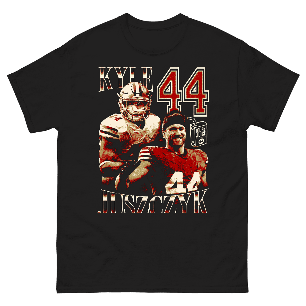 Kyle Juszczyk Vintage Vintage T-shirt Black by Kyle Juszczyk