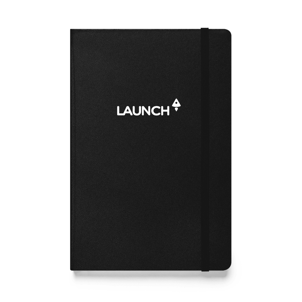 Launch Logo Hardcover Notebook