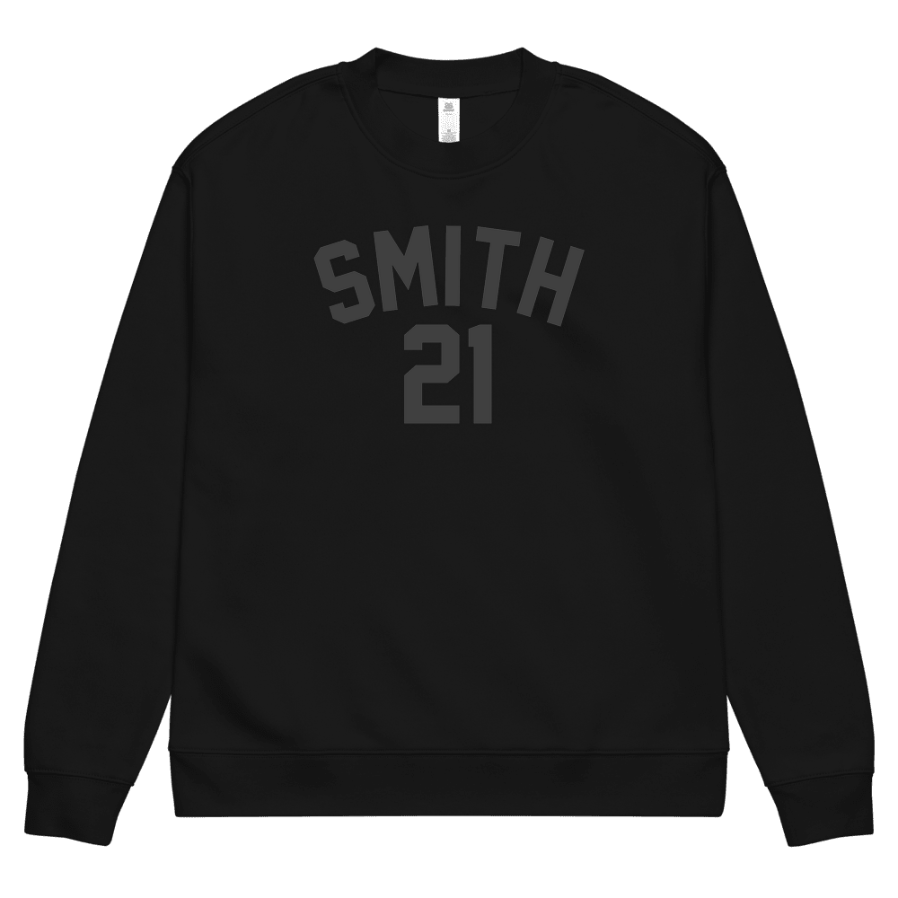 Bo Nix Smith 21 Crewneck Black