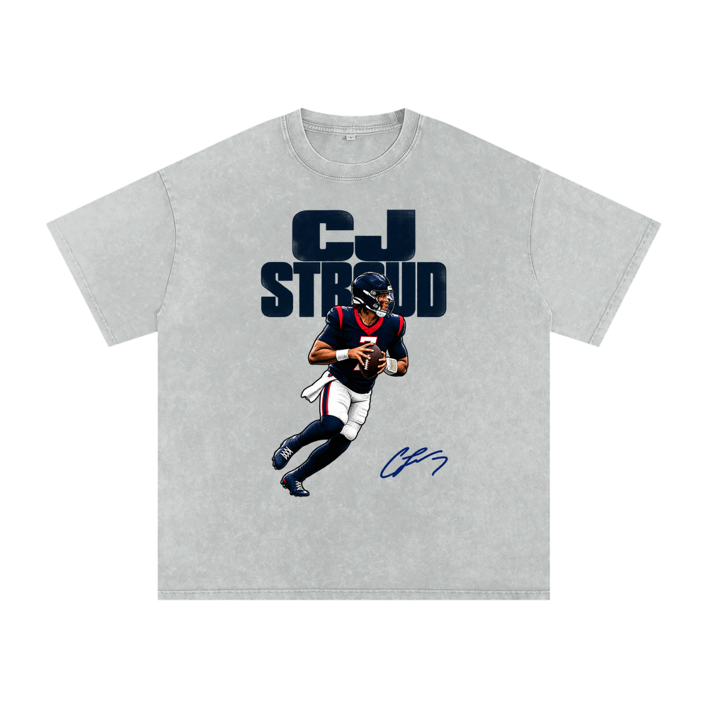 C.J. Stroud Houston Halftone Boxy Washed T-shirt