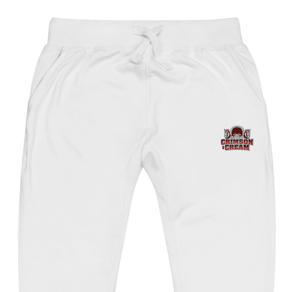Crimson & Cream "Logo" Unisex Fleece Sweatpants