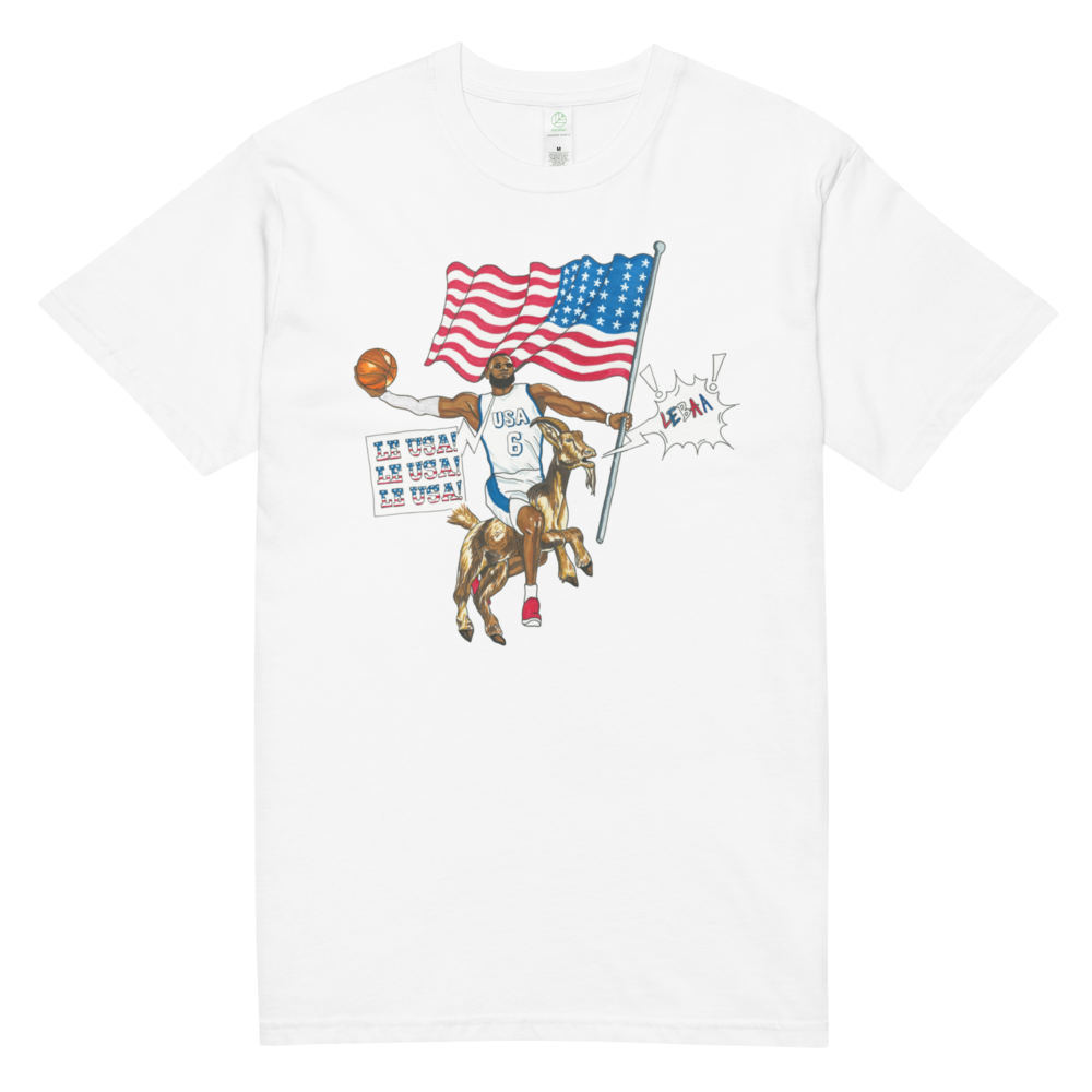 Jones Bros "Le USA" Unisex T-shirt White