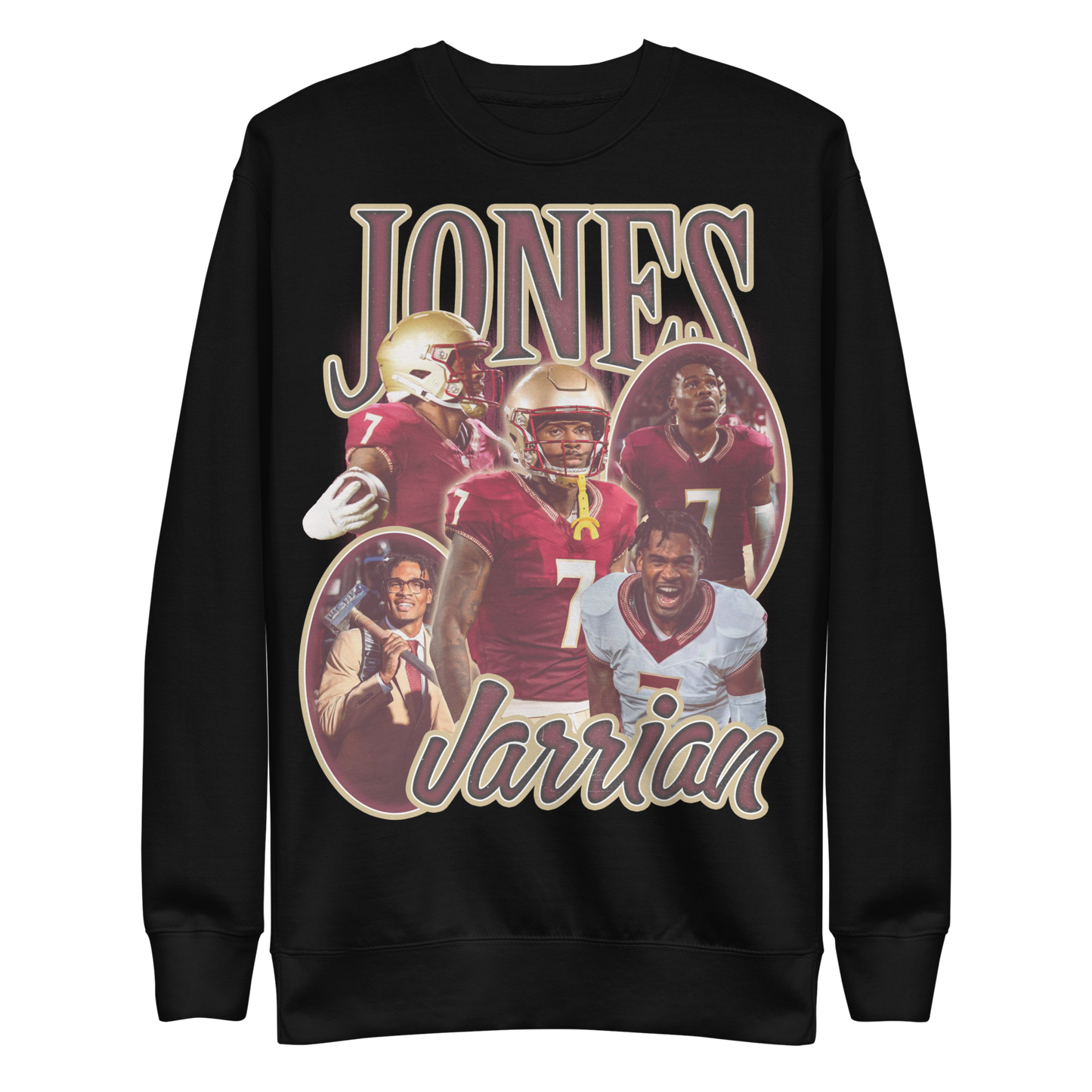 Jarrian Jones "Collage" Black Sweatshirt