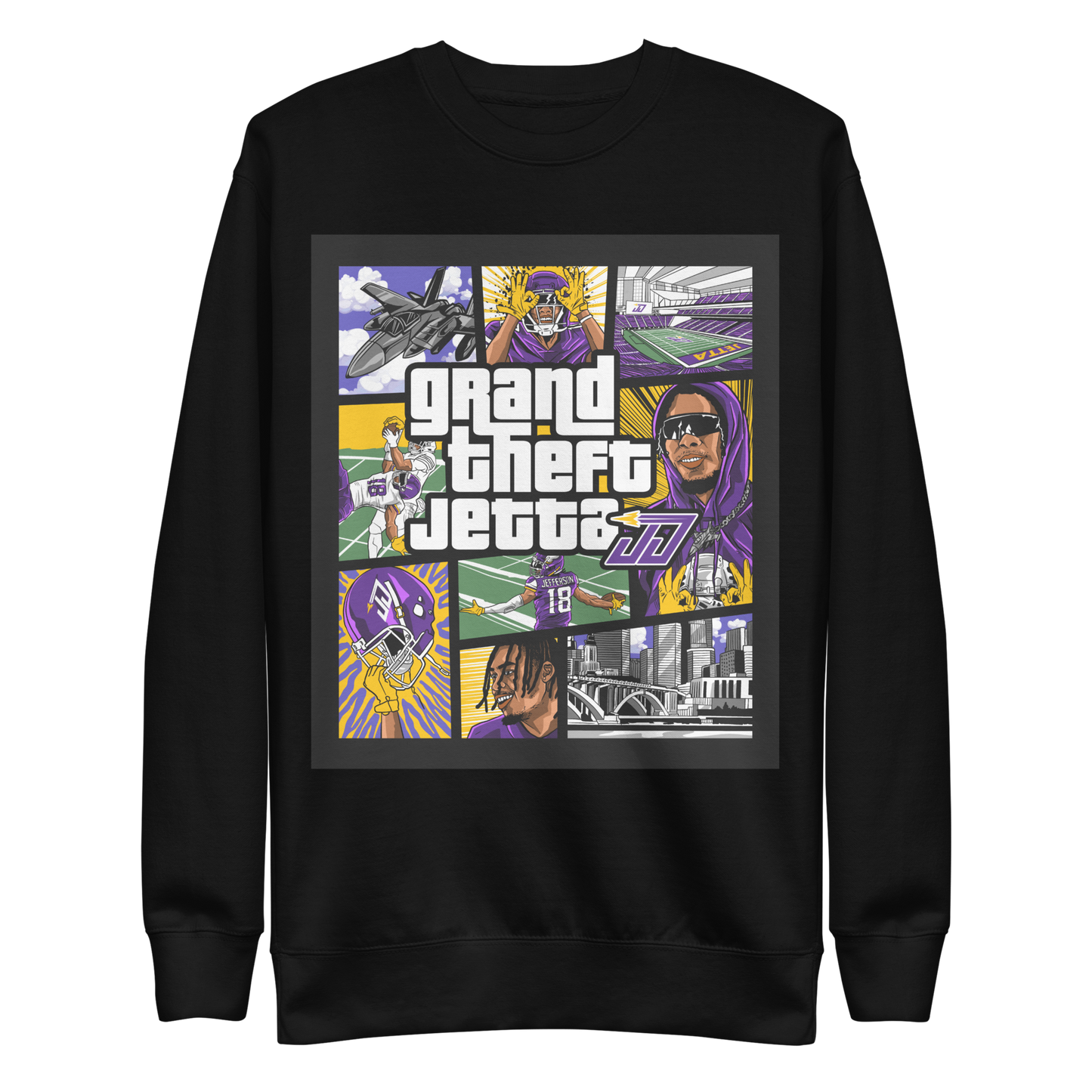 Justin Jefferson “Grand Theft Jetta” Sweatshirt