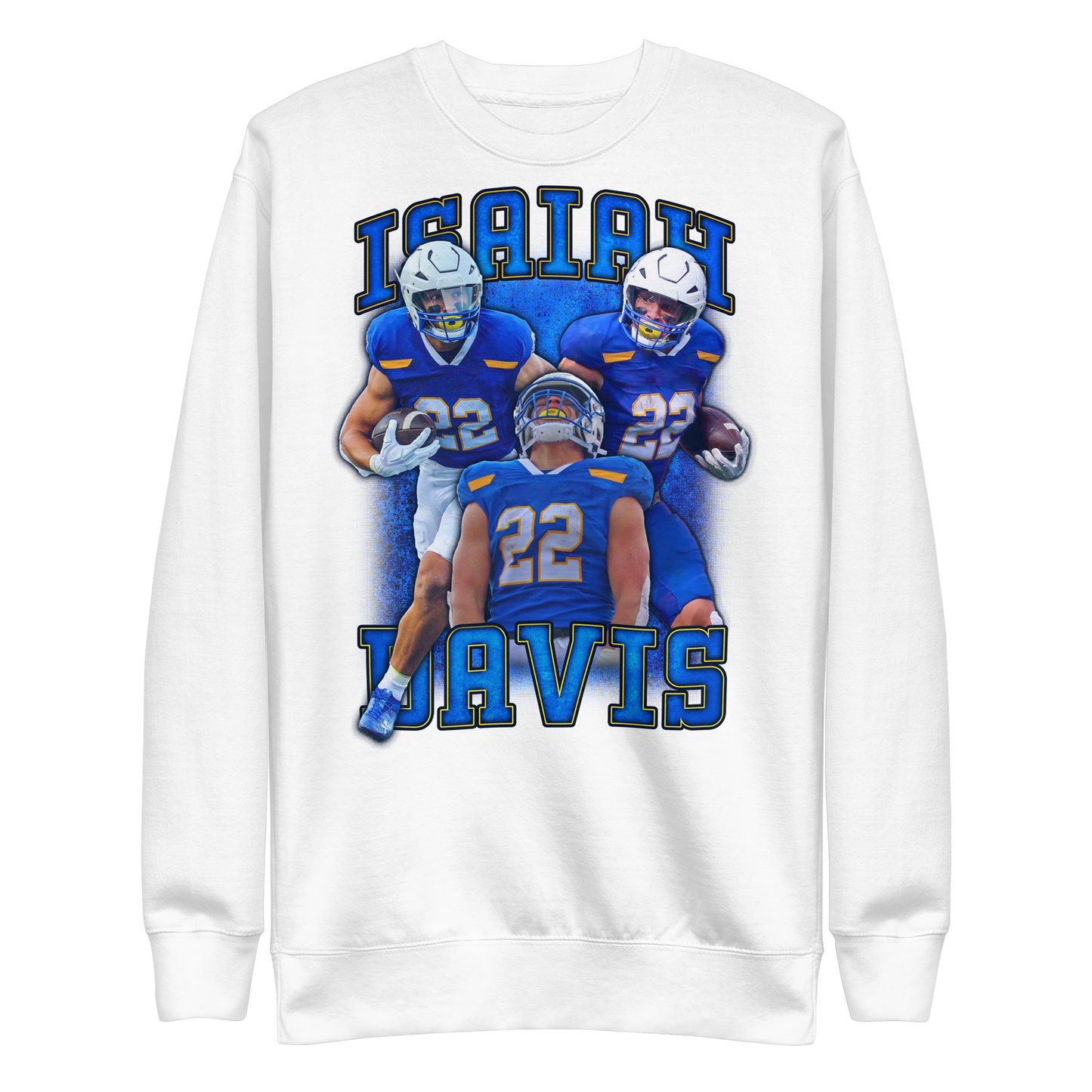 Isaiah Davis "Collage" Sweatshirt White