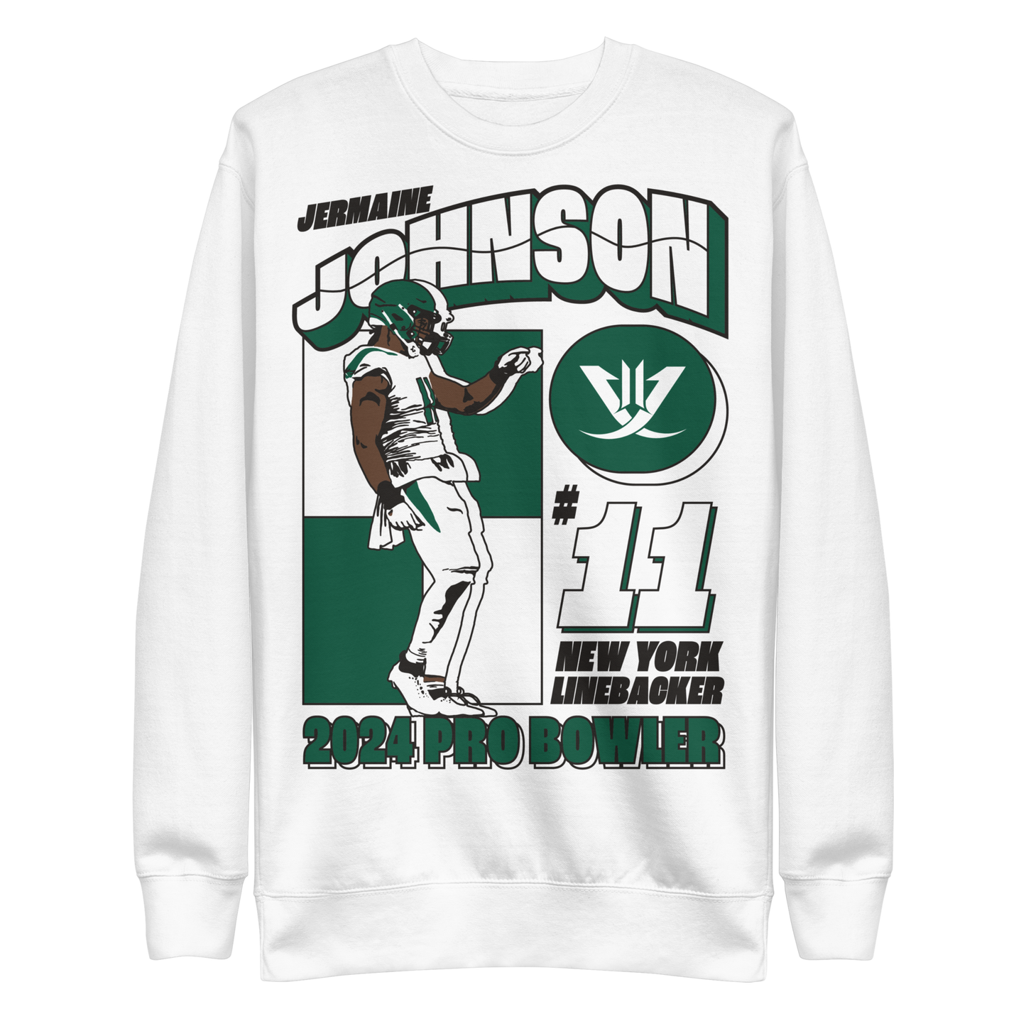Jermaine Johnson "2024 Pro Bowler" Sweatshirt