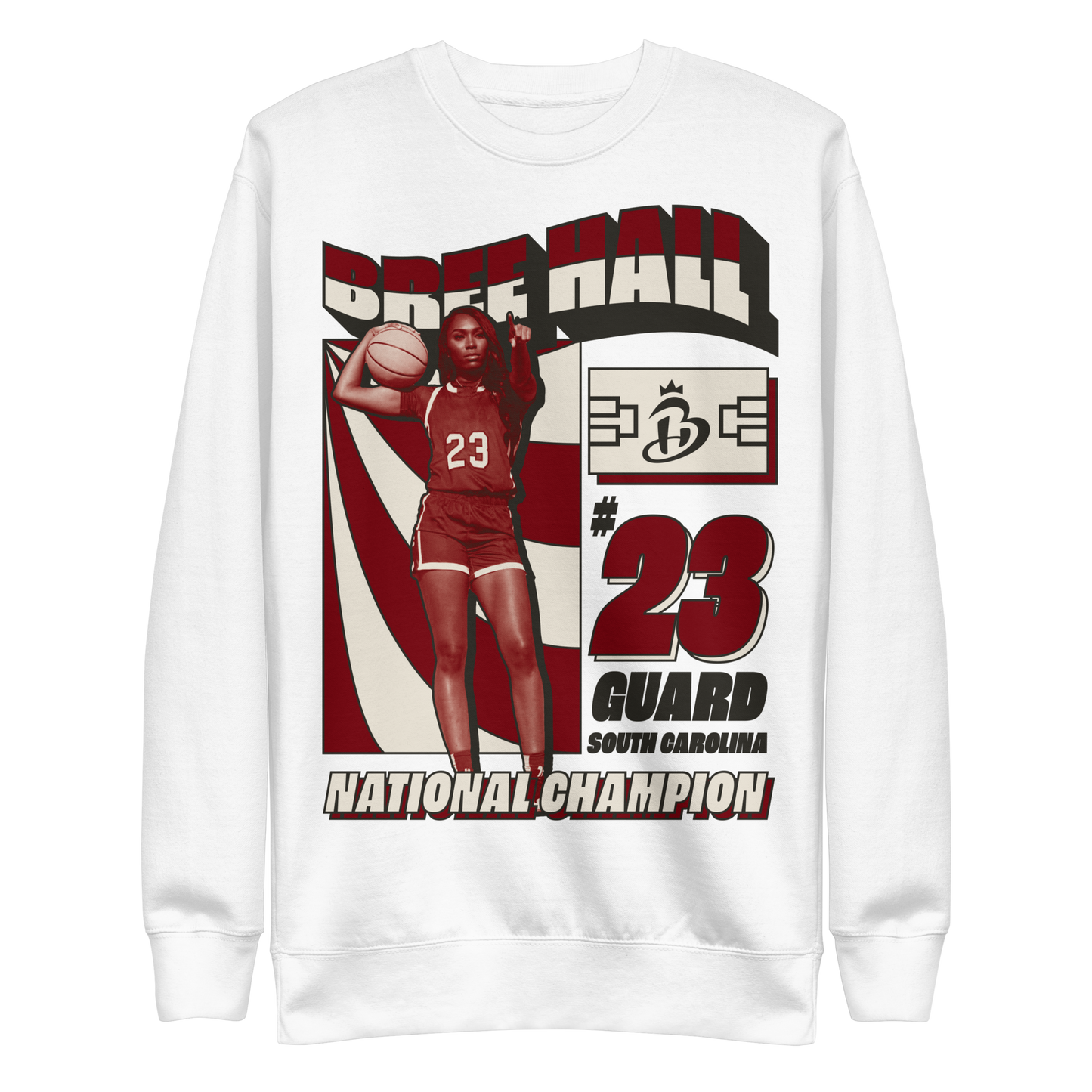 Bree Hall "National Champion" Sweatshirt White