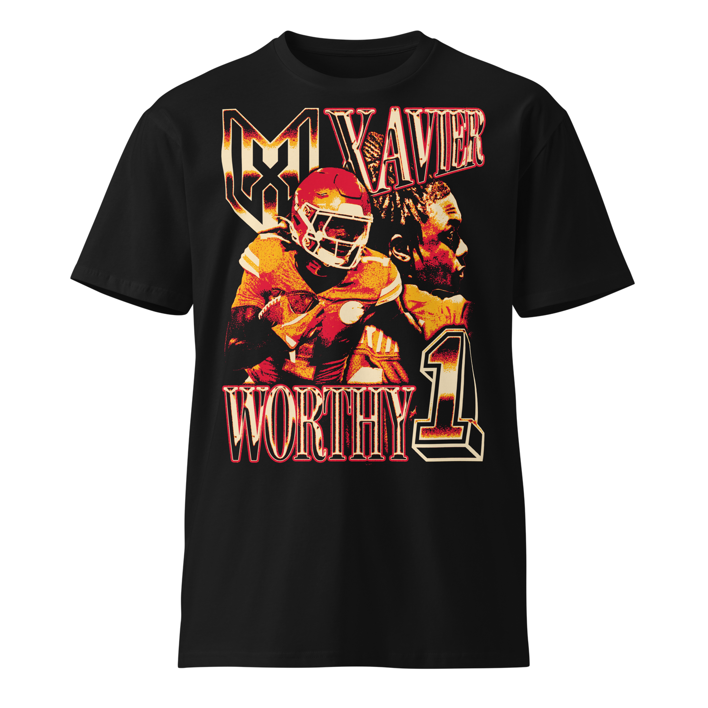 Xavier Worthy "Vintage" Unisex T-shirt Black
