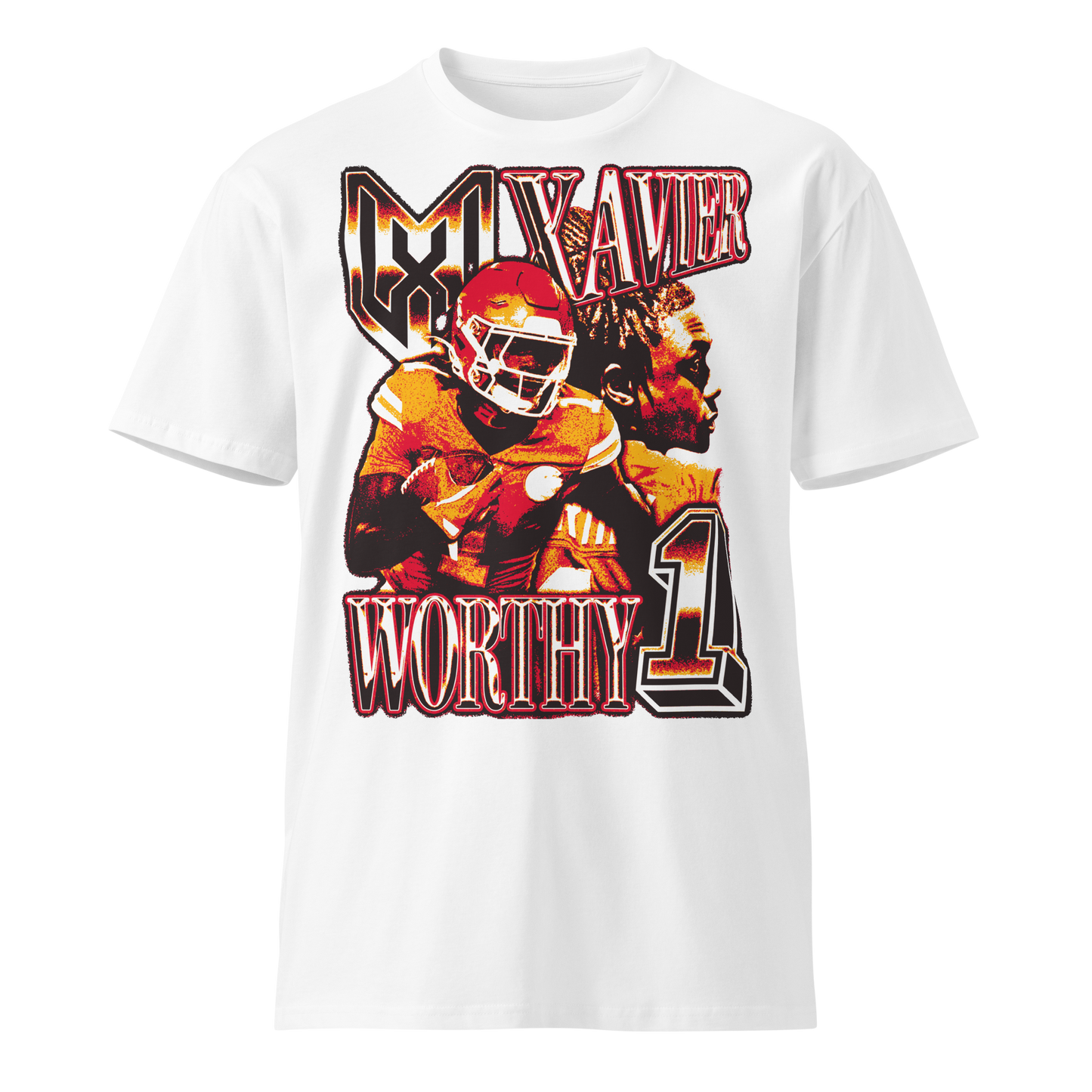 Xavier Worthy "Vintage" Unisex T-shirt White