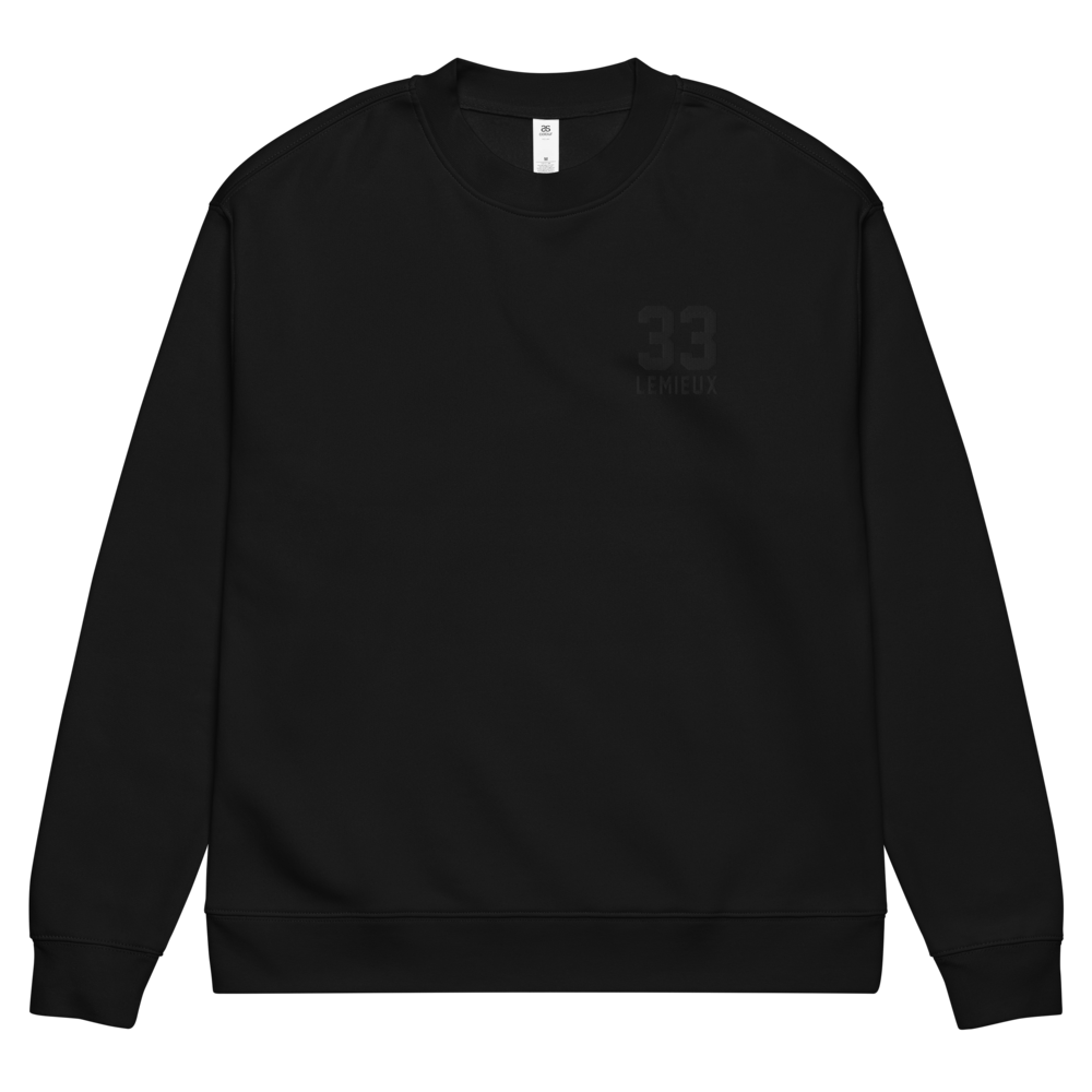 Anfernee Simons Lemieux 33 Varsity Name & Number Crewneck Black by Athlete Foundation