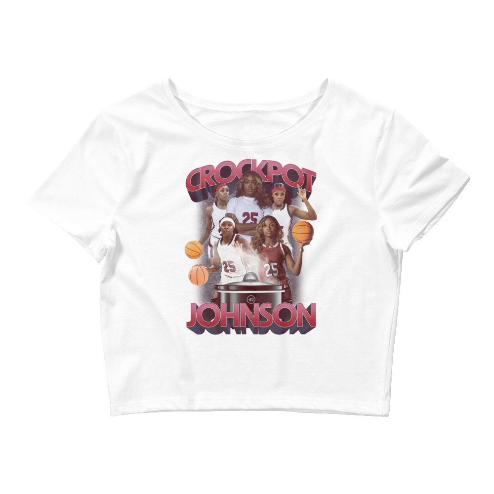 Raven Johnson "Collage V2" Women’s Crop Top