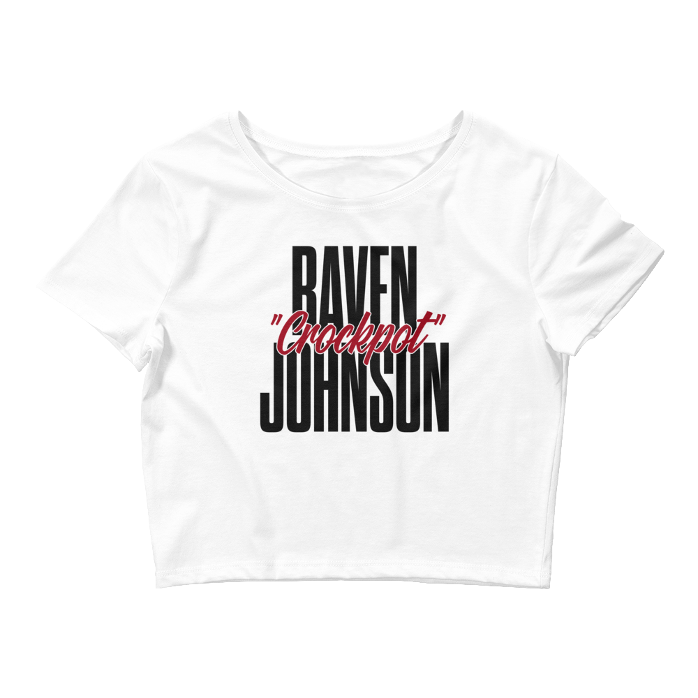 Raven Johnson "Cockpot Johnson V1" Women's Crop Tee