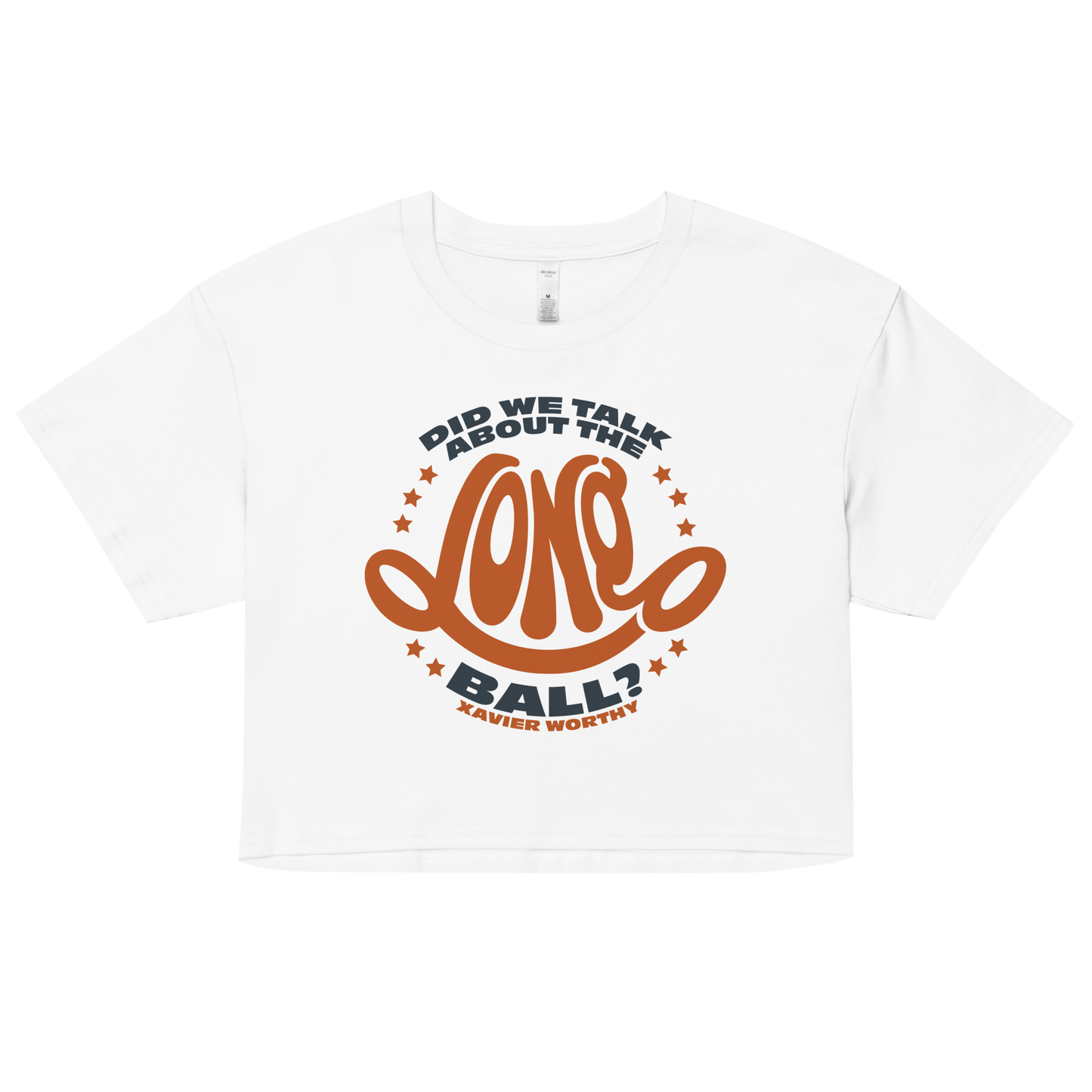 Xavier Worthy "Long Ball" Women’s Crop Tee