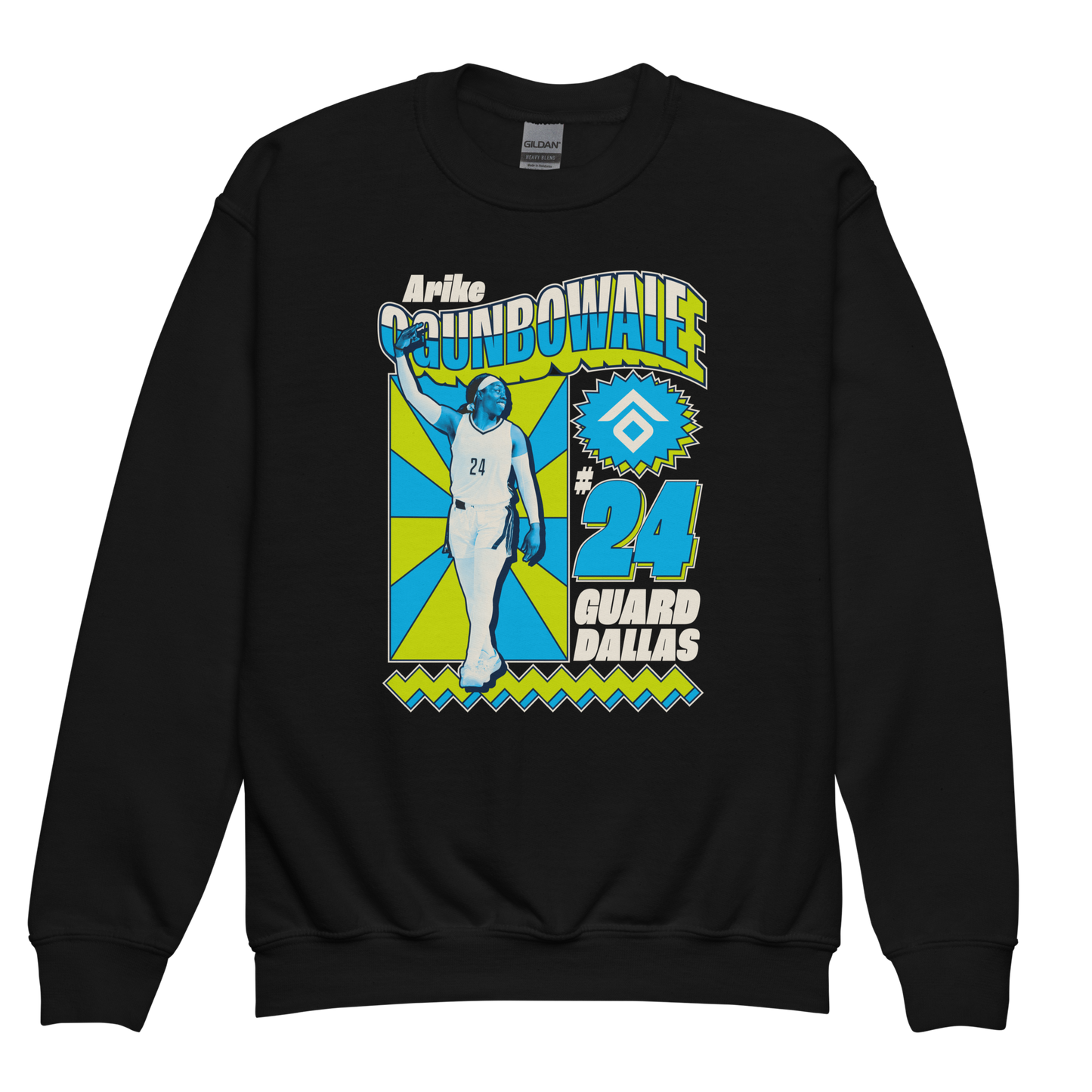 Arike Ogunbowale "Retro" Youth Crewneck