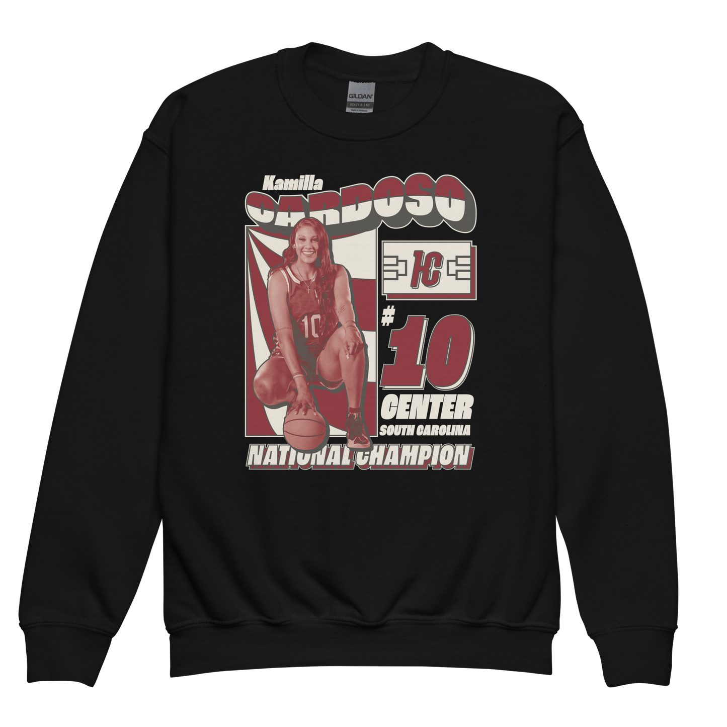 Kamilla Cardoso "National Champion" Youth Crewneck