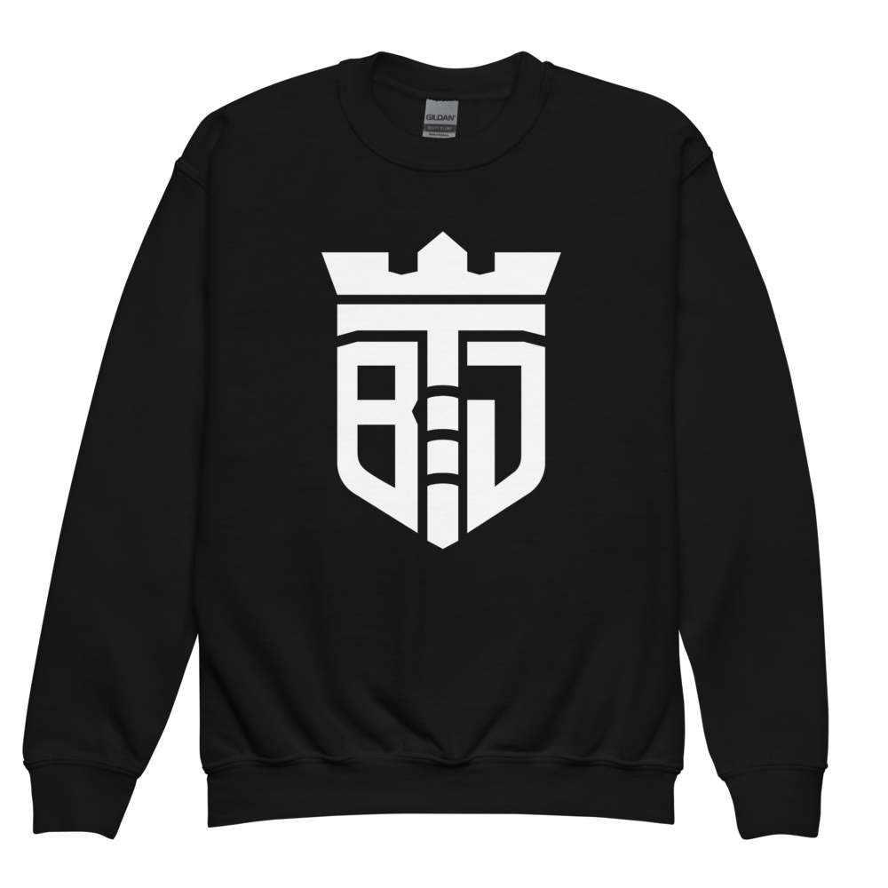Athlete 1 Vintage Youth Sweatshirt Black