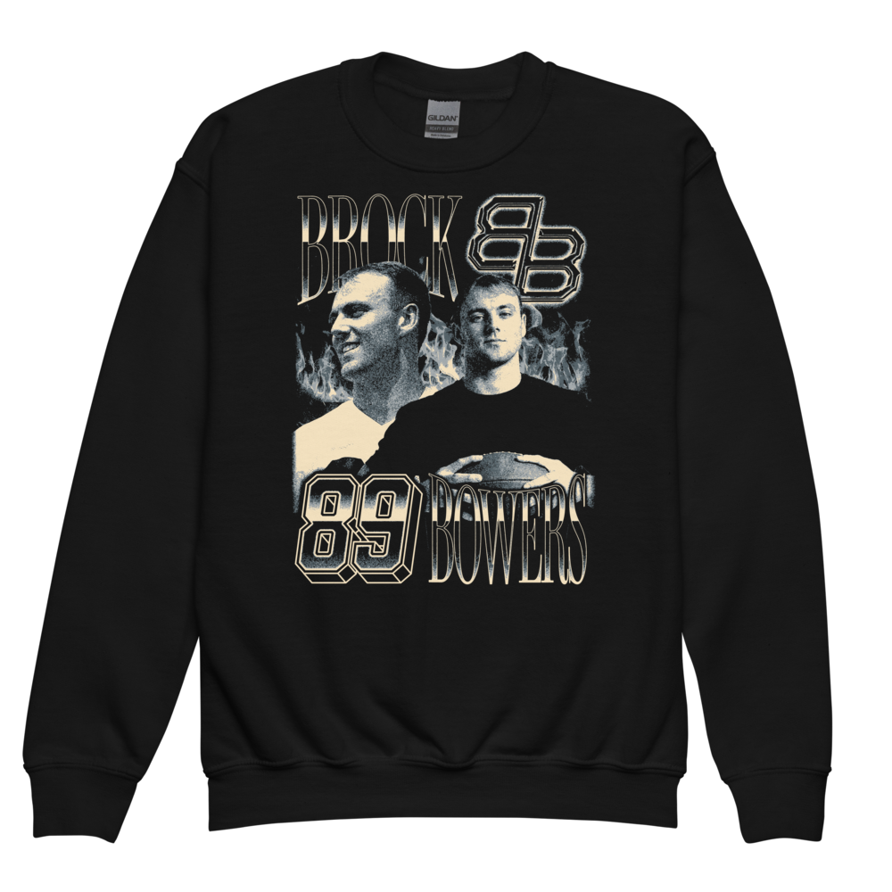 Brock Bowers Vintage Youth Sweatshirt Black