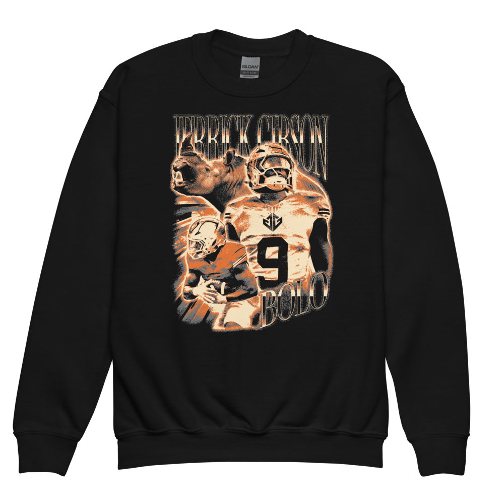 Jerrick Gibson Vintage Youth Sweatshirt Black