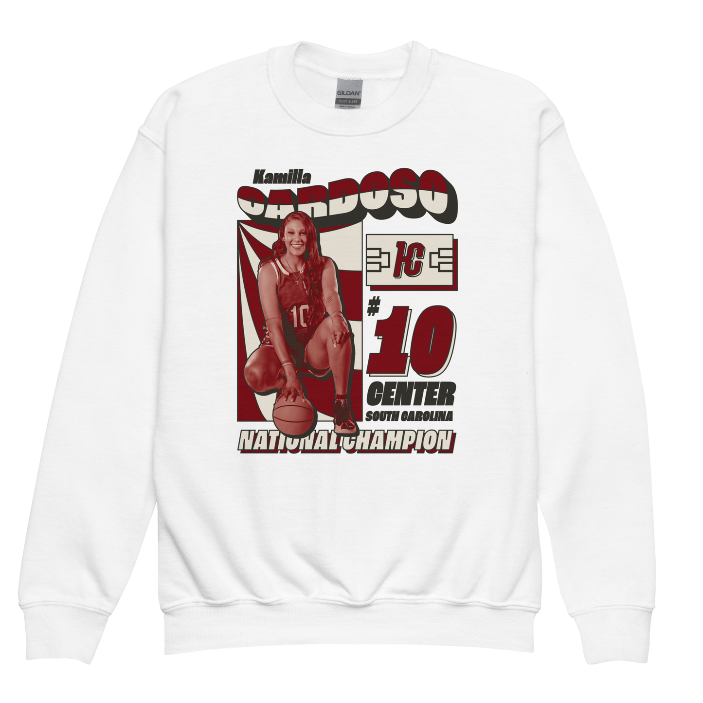Kamilla Cardoso "National Champion" Youth Crewneck