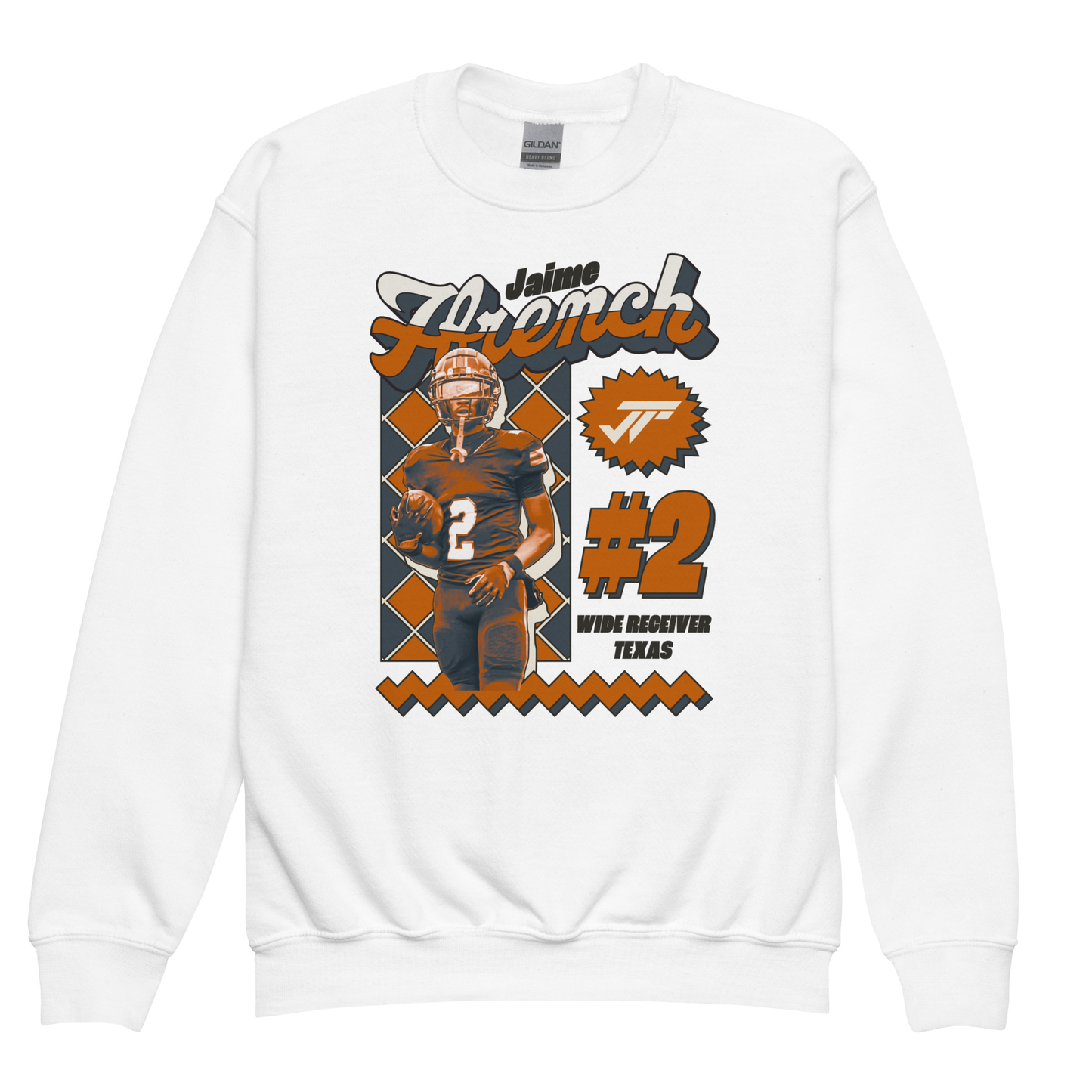 Jaime Ffrench Texas "Retro" Youth Crewneck