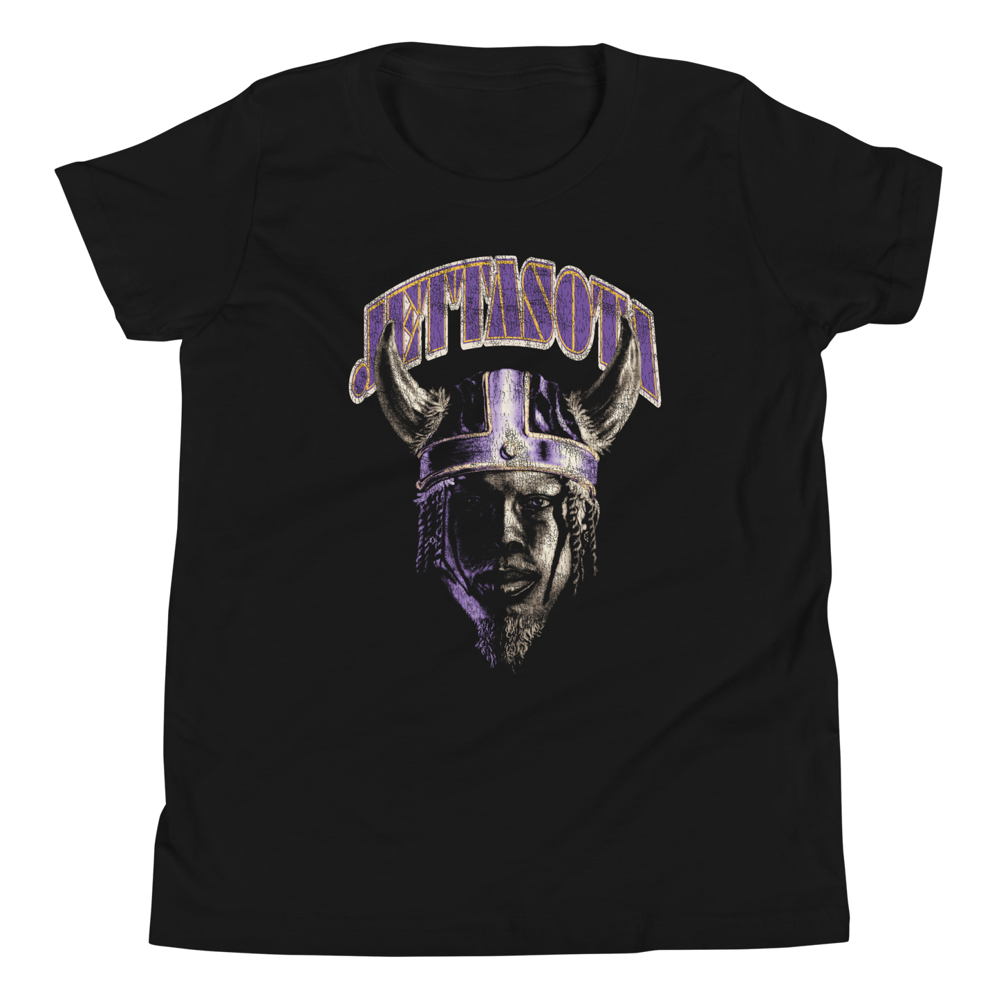 Justin Jefferson “Vintage Viking” Youth T-Shirt