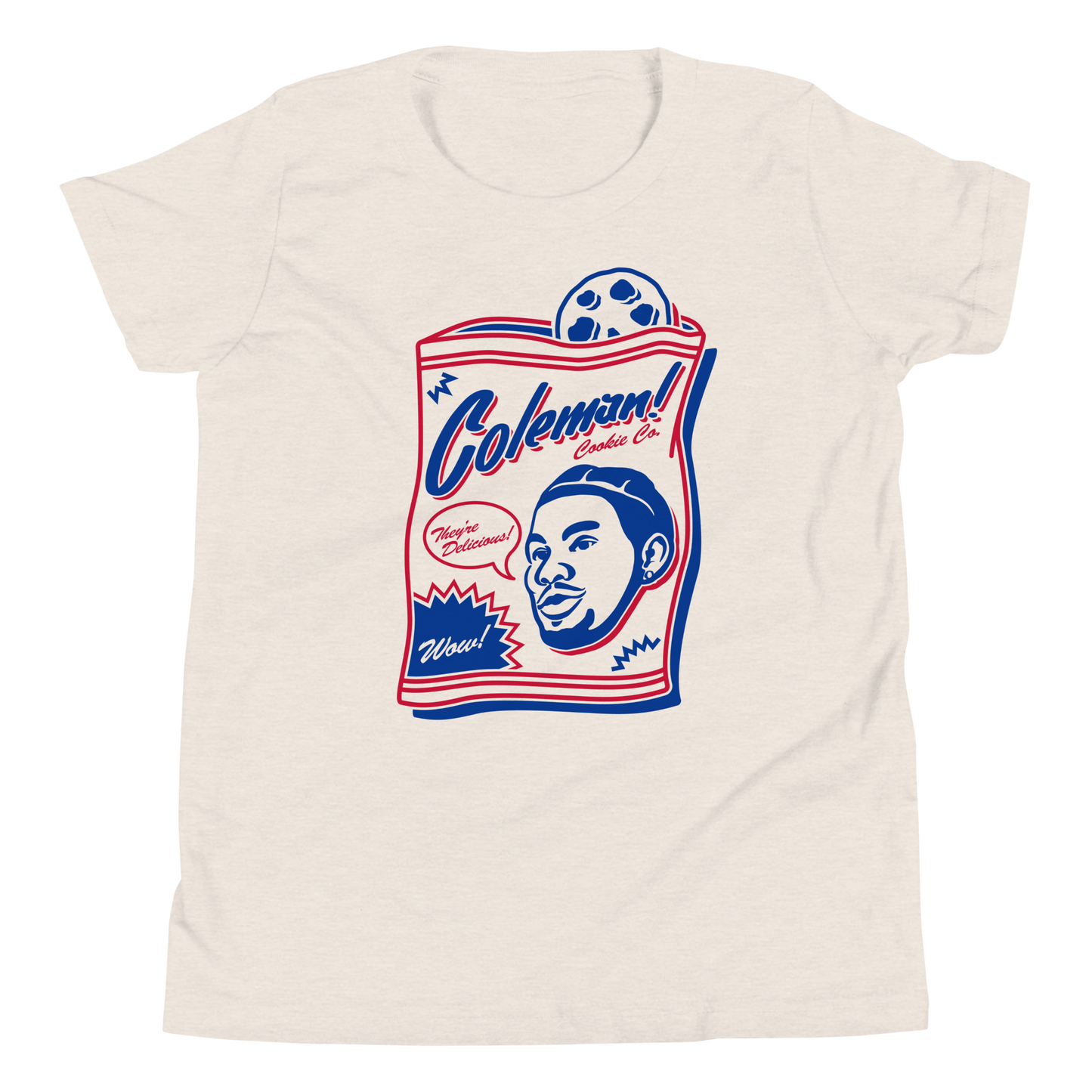 Keon Coleman "Cookie Co" Youth T-shirt Faded White