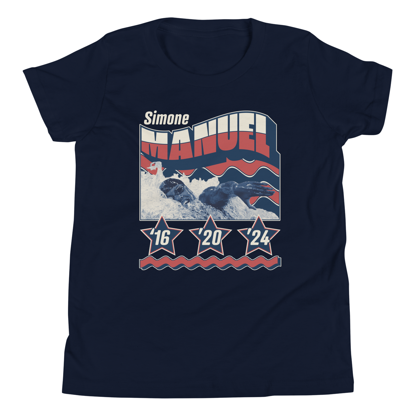 Simone Manuel "Retro" Youth T-shirt Navy