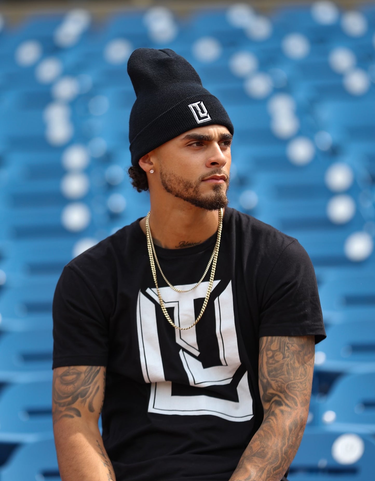 Lenny Torres "Logo" Cuffed Beanie Black