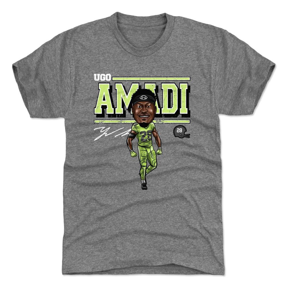 Ugo Amadi Cartoon T-shirt Grey