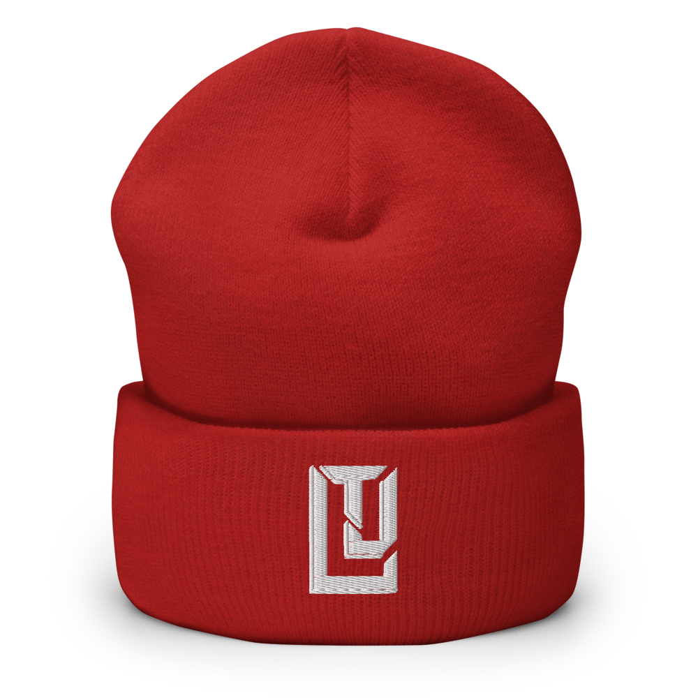 Lenny Torres "Logo" Cuffed Beanie Red