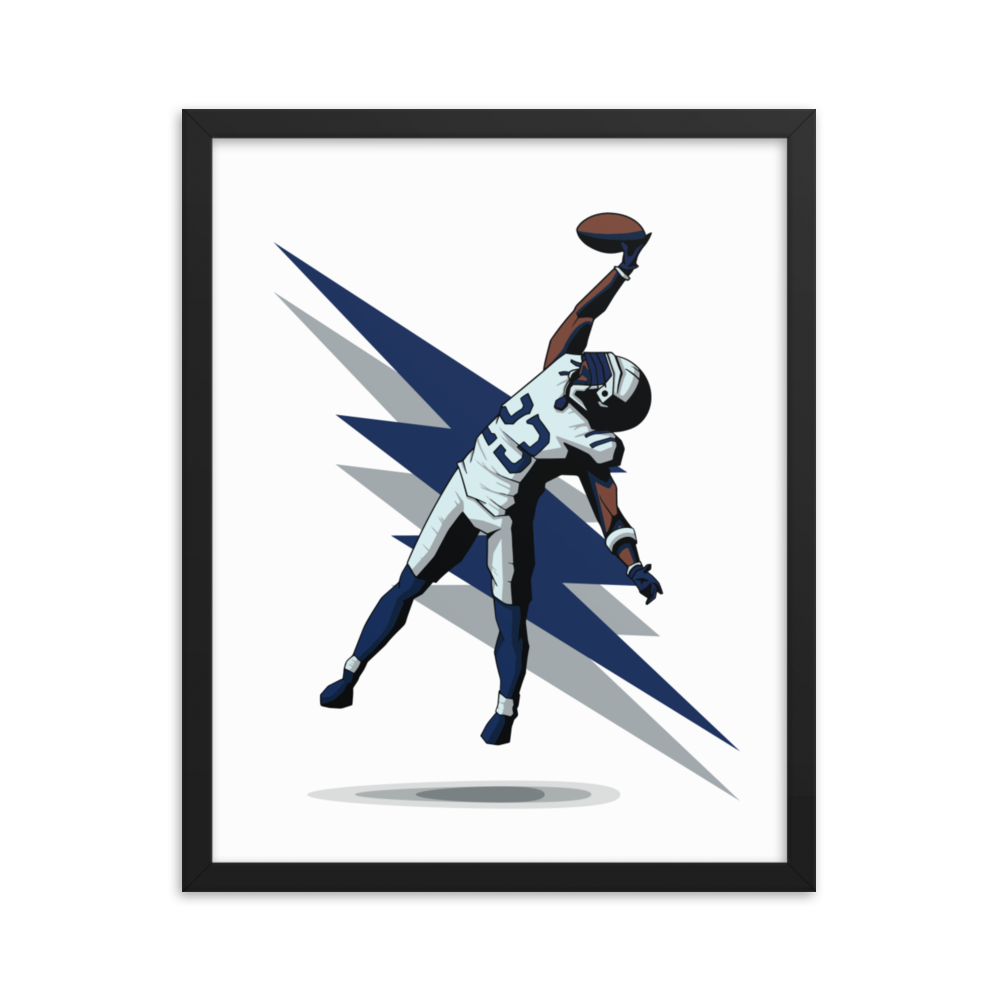Kenny Moore "Interception" Framed Poster