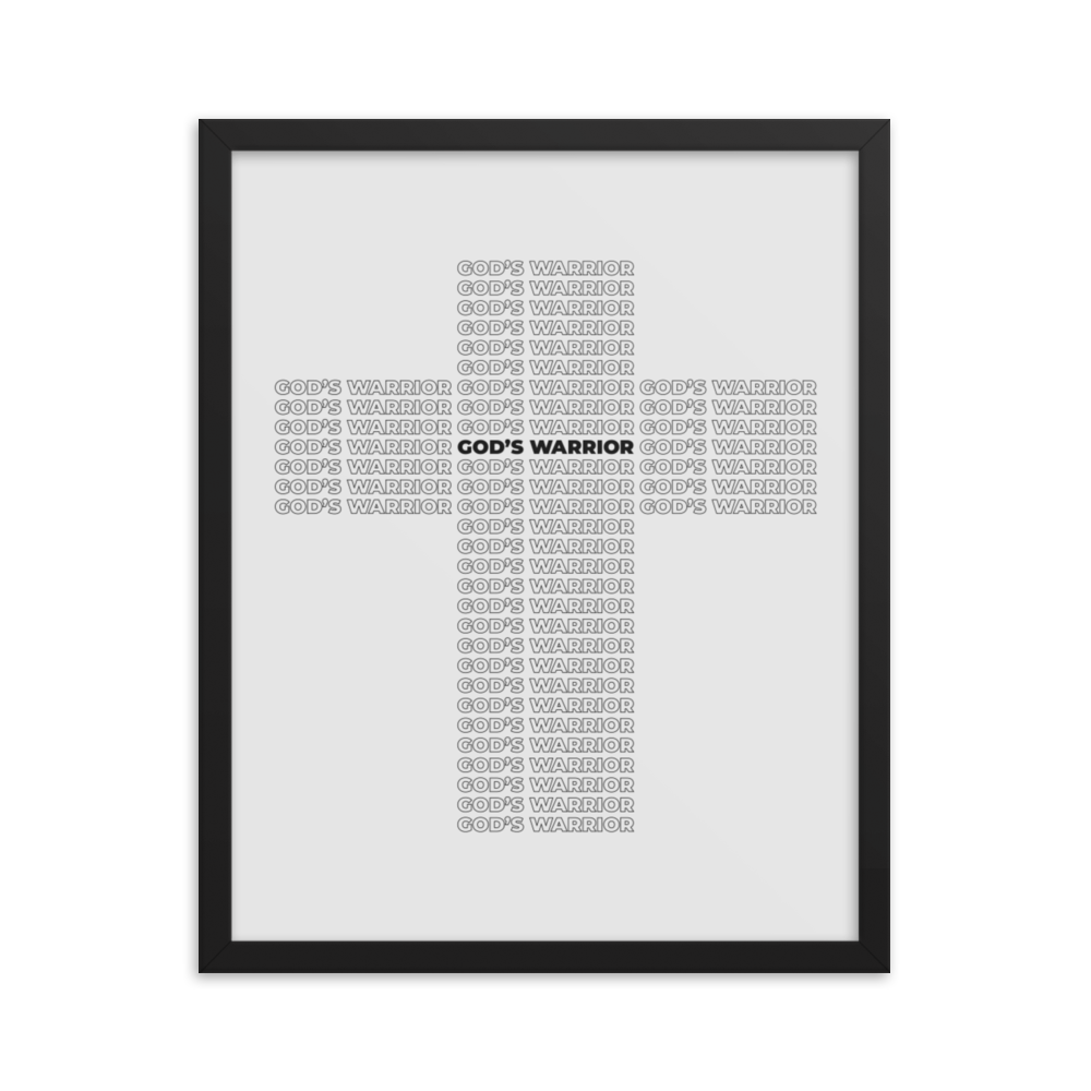 Jacob Phillips "God's Warrior" Framed Poster