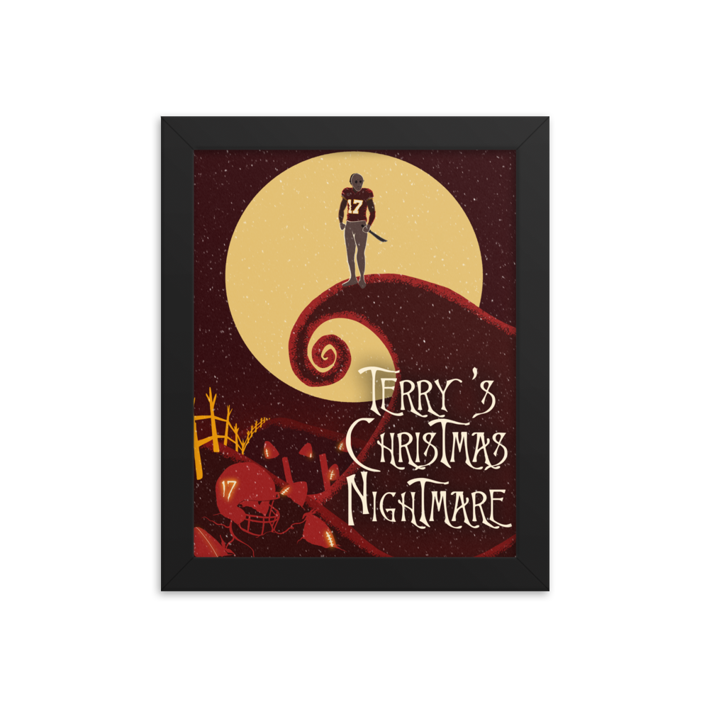 Terry McLaurin "Christmas Nightmare" Poster