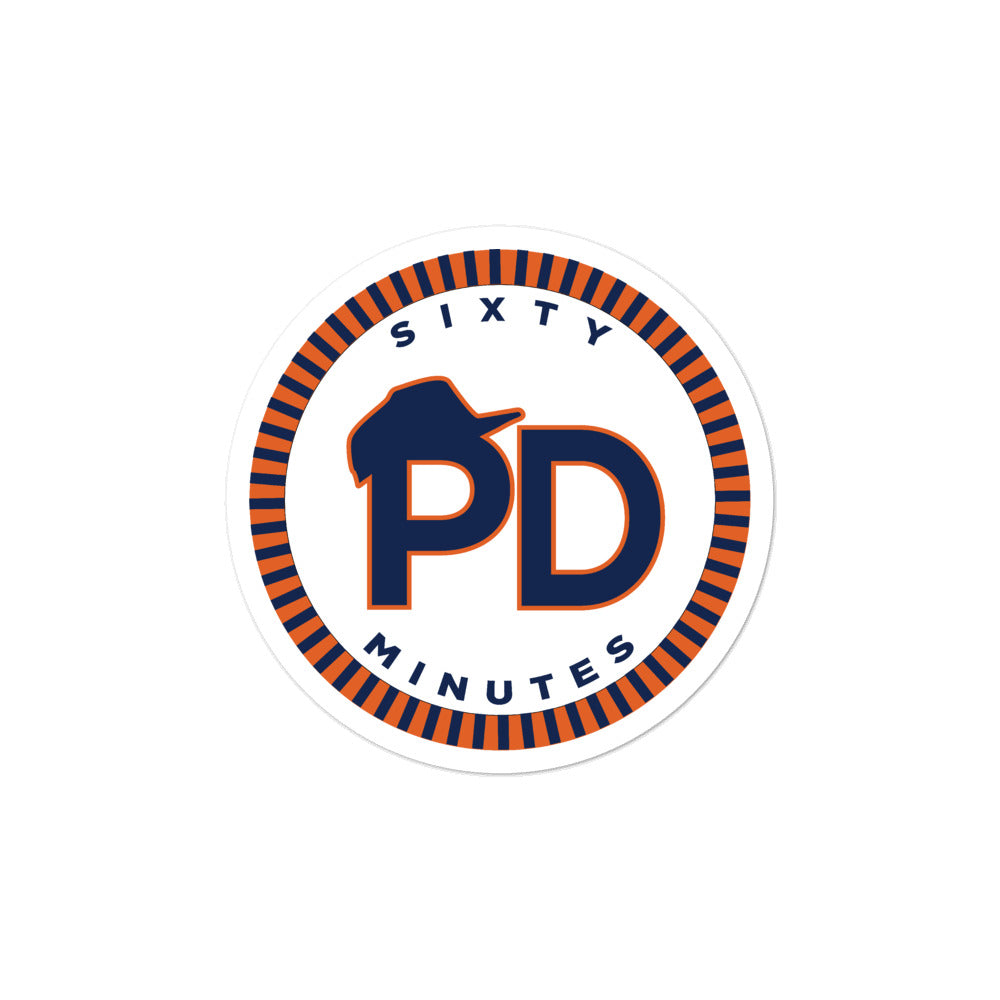 Pat Dye "Sixty Minutes" 2 Stickers